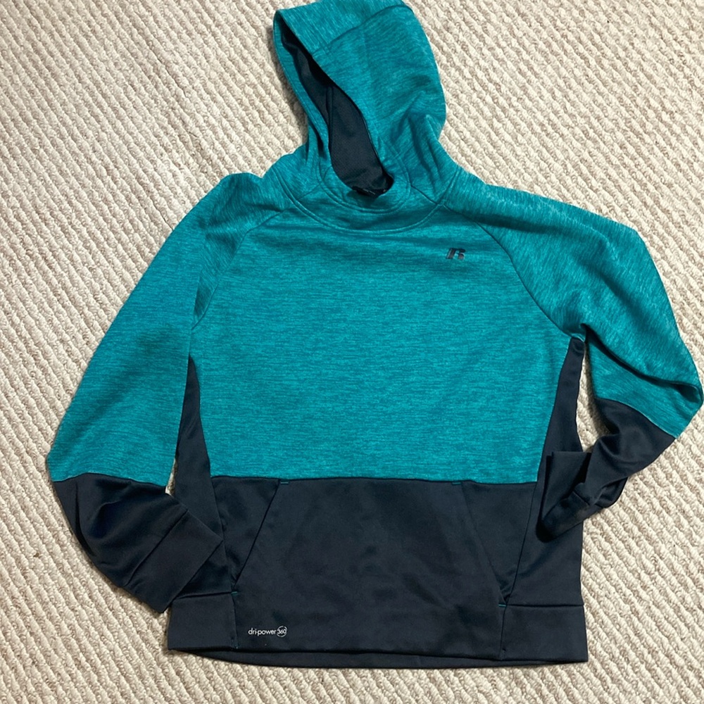Russell Dri-power youth sweatshirt with hoodie - size XXL (18)